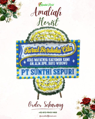 Papan Bunga Duka di Plaju Ulu
