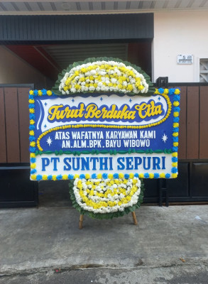 Papan Bunga Duka di Plaju Ulu