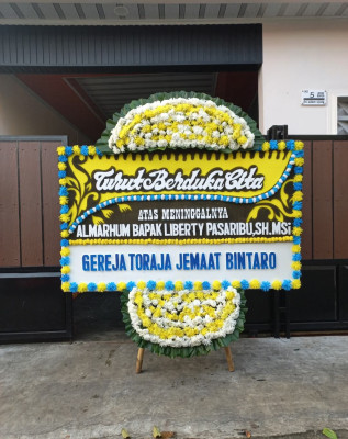 Papan Bunga Duka di Plaju Ulu