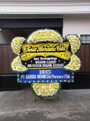 Papan Bunga Duka di Plaju Ulu