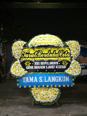 Papan Bunga Duka di Plaju Ulu